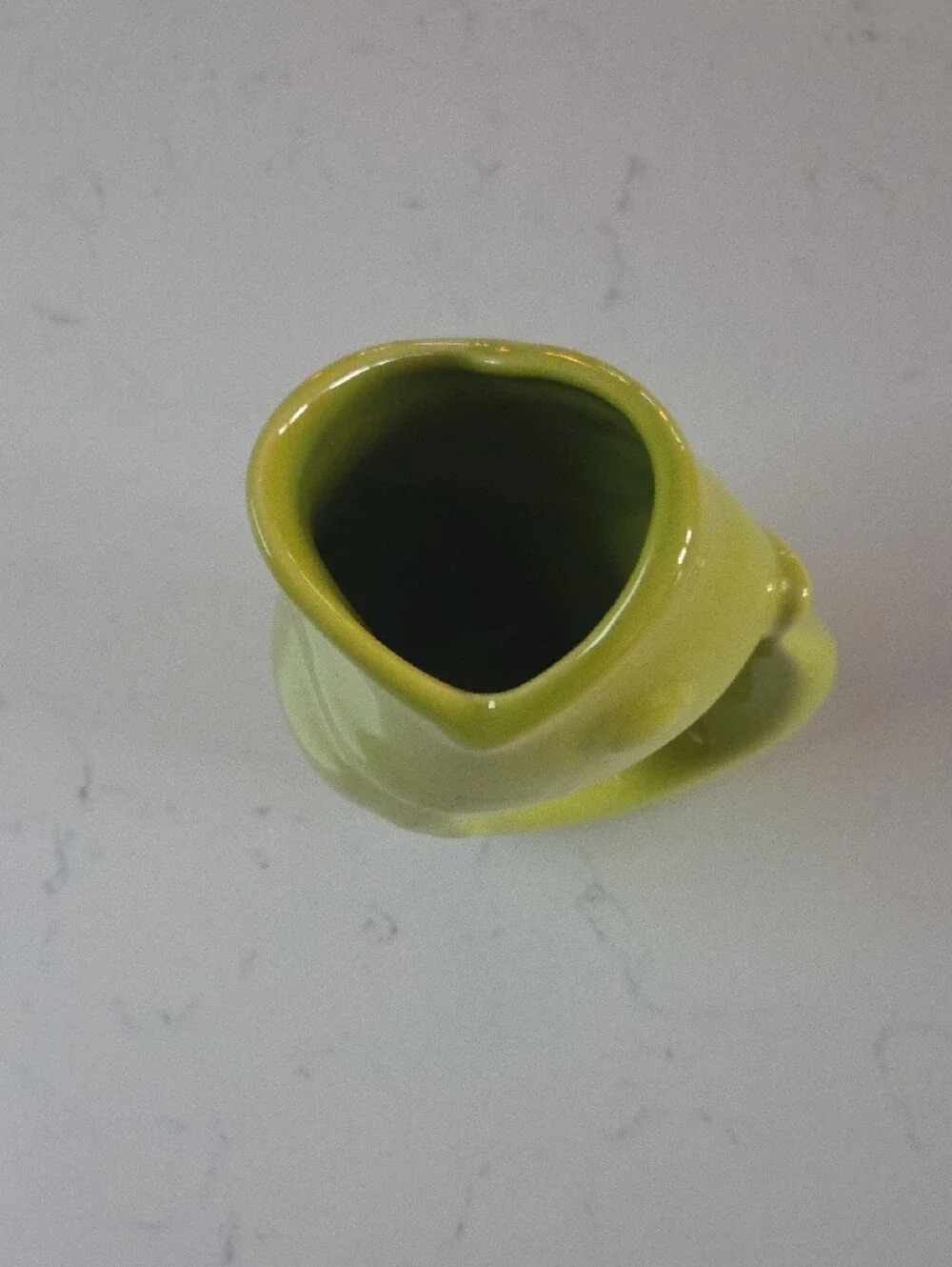 Ceramic Fish Accent Vase in Bright Lime Green 2006